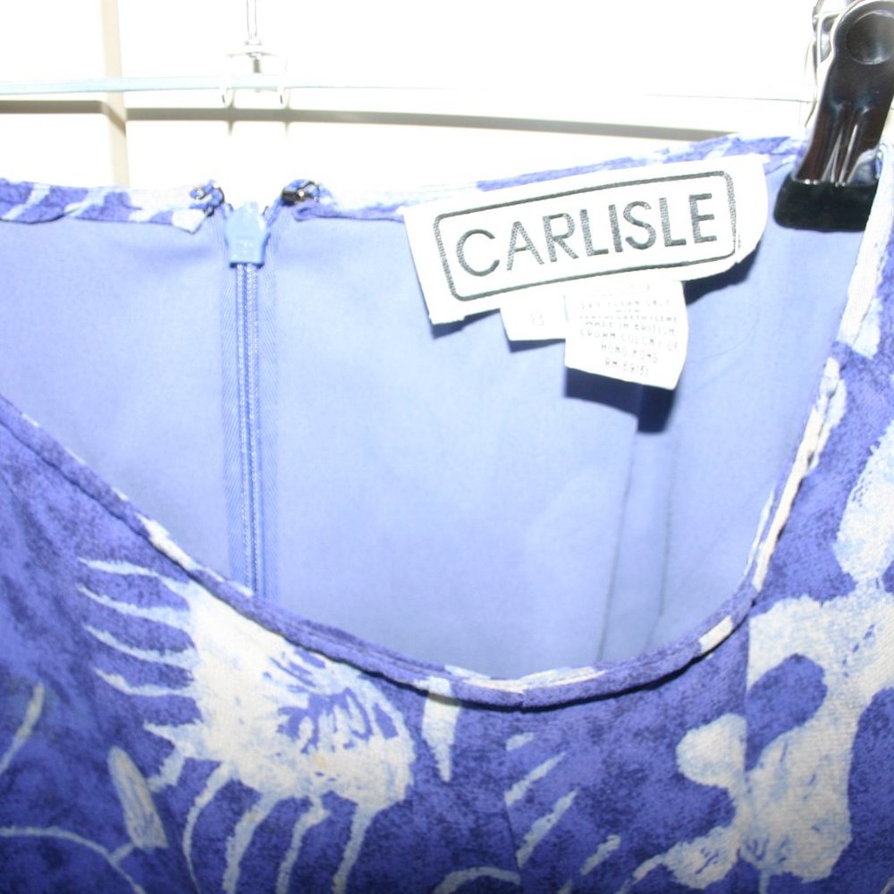 CARLISLE Size 8 Wrap-look Floral Skirt 100% Silk w/Top/Tank in Medium Purple - Picture 9 of 10